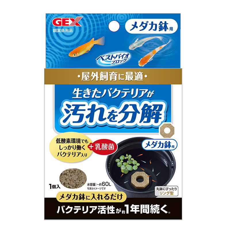 [ジェックス(直送：小動物・観賞魚)] ベストバイオブロック メダカ鉢用 ※メーカー直送となります。※発注単位・最低ご購入金額にご注意下さい