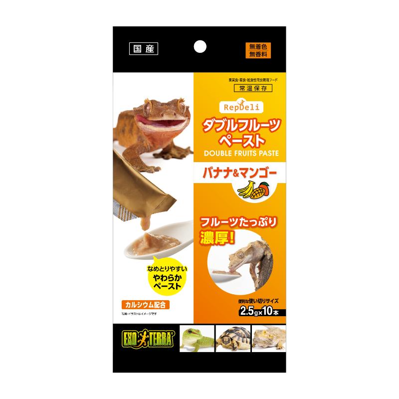 ［ジェックス(直送：小動物・観賞魚)］RepDeli ダブルフルーツペースト バナナ＆マンゴー 2.5g×10本 ※メーカー直送となります。※発注単位・最低ご購入金額にご注意下さい