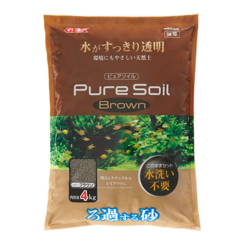 [ジェックス(直送：小動物・観賞魚)] ピュアソイル 4kg ※メーカー直送となります。※発注単位・最低ご購入金額にご注意下さい