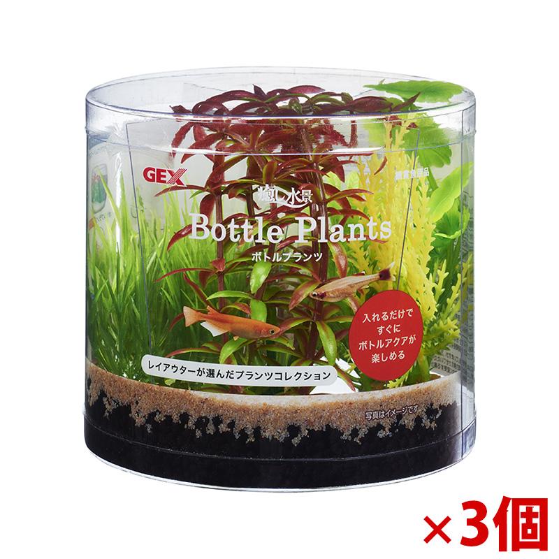 【アウトレット】［ジェックス］癒し水景 ボトルプランツ ロタラ×3個セット