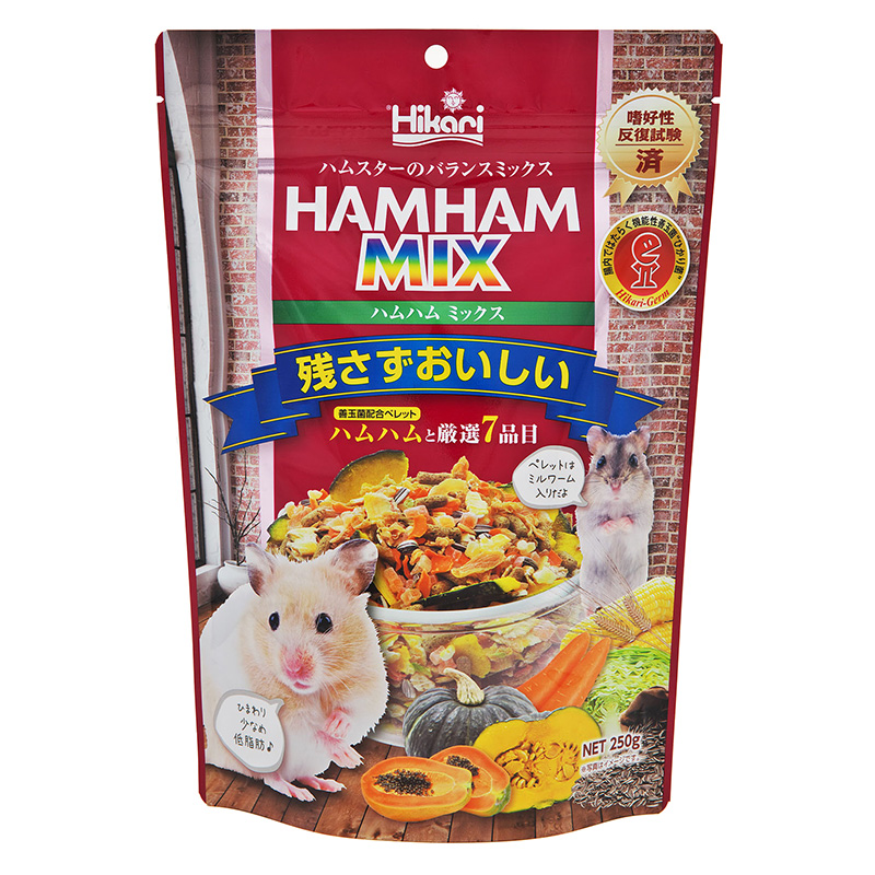 ［キョーリン(直送)］ ハムハムミックス 250g ※メーカー直送 ※発注単位・最低発注数量(混載5ケース以上)にご注意下さい ※販売店限定