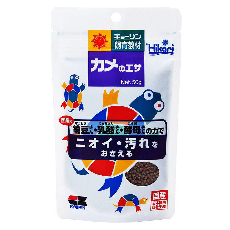 [キョーリン(直送)] キョーリン飼育教材 カメのエサ 50g ※メーカー直送 ※発注単位・最低発注数量(混載5ケース以上)にご注意下さい