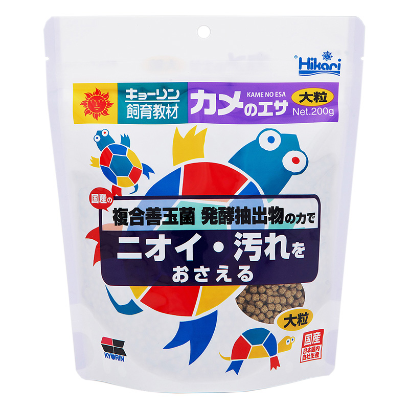 [キョーリン(直送)] キョーリン飼育教材 カメのエサ 大粒 200g ※メーカー直送 ※発注単位・最低発注数量(混載5ケース以上)にご注意下さい