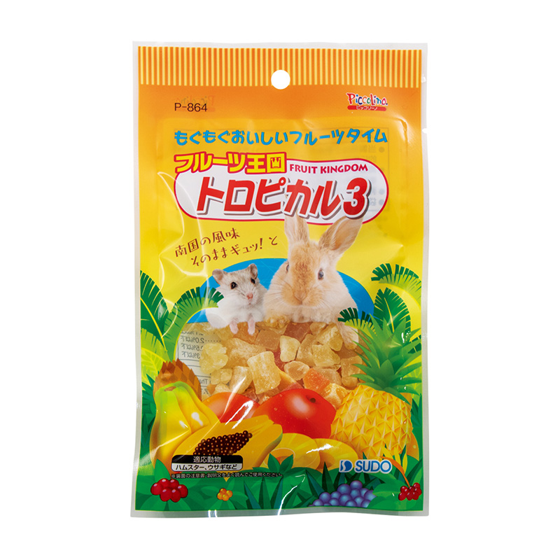 ［スドー(直送)］フルーツ王国 トロピカル3 70g ※メーカー直送 ※発注単位・最低発注数量(納価合計：税抜４万円以上)にご注意下さい
