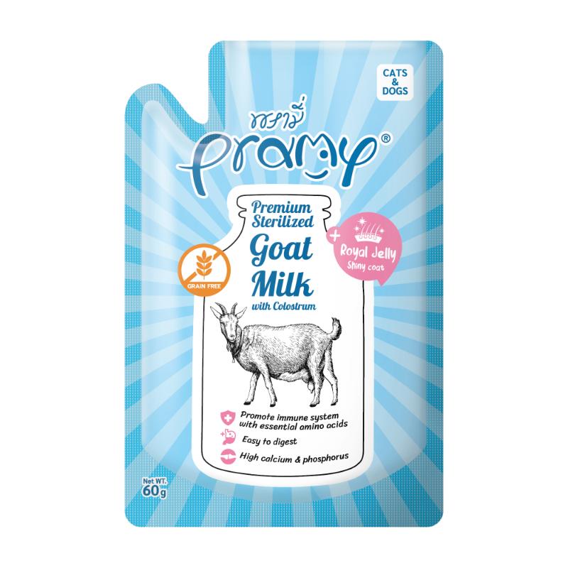 ［Peaker(直送)］Pramy プラミー ヤギミルク 初乳とローヤルゼリー入り 60g／ 1ケース（48点）＜専門店商材＞ ※メーカー直送