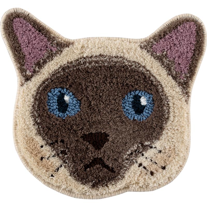 ［スミノエ(直送)］ネコカオマット 35×38cm ポイント ※メーカー直送 ※発注単位・最低発注数量(1ケース以上)にご注意下さい