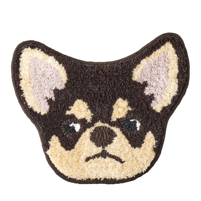 ［スミノエ(直送)］イヌカオマット 33×40cm チワワ ※メーカー直送 ※発注単位・最低発注数量(1ケース以上)にご注意下さい
