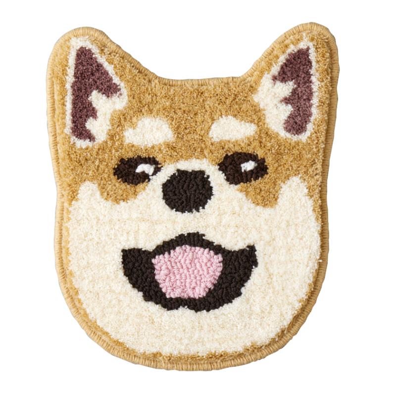 ［スミノエ(直送)］イヌカオマット 40×33cm シバイヌ ※メーカー直送 ※発注単位・最低発注数量(1ケース以上)にご注意下さい