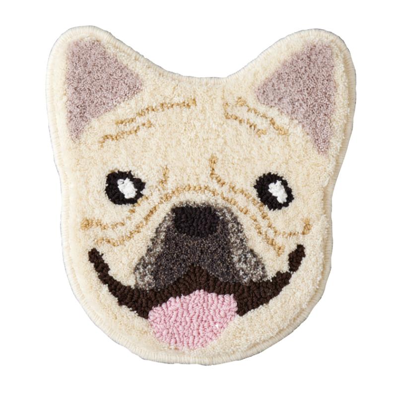 ［スミノエ(直送)］イヌカオマット 38×35cm フレブル ※メーカー直送 ※発注単位・最低発注数量(1ケース以上)にご注意下さい