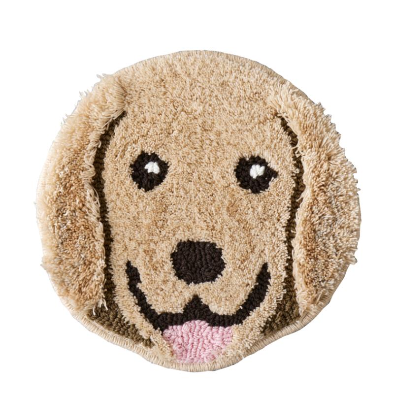 ［スミノエ(直送)］イヌカオマット 36×38cm ゴールデン ※メーカー直送 ※発注単位・最低発注数量(1ケース以上)にご注意下さい