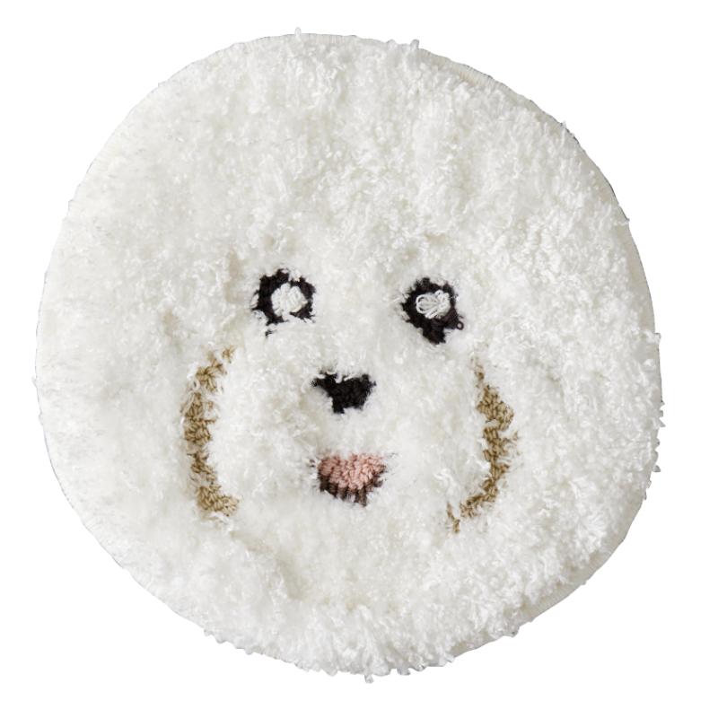 ［スミノエ(直送)］イヌカオマット 39×39cm ビション ※メーカー直送 ※発注単位・最低発注数量(1ケース以上)にご注意下さい
