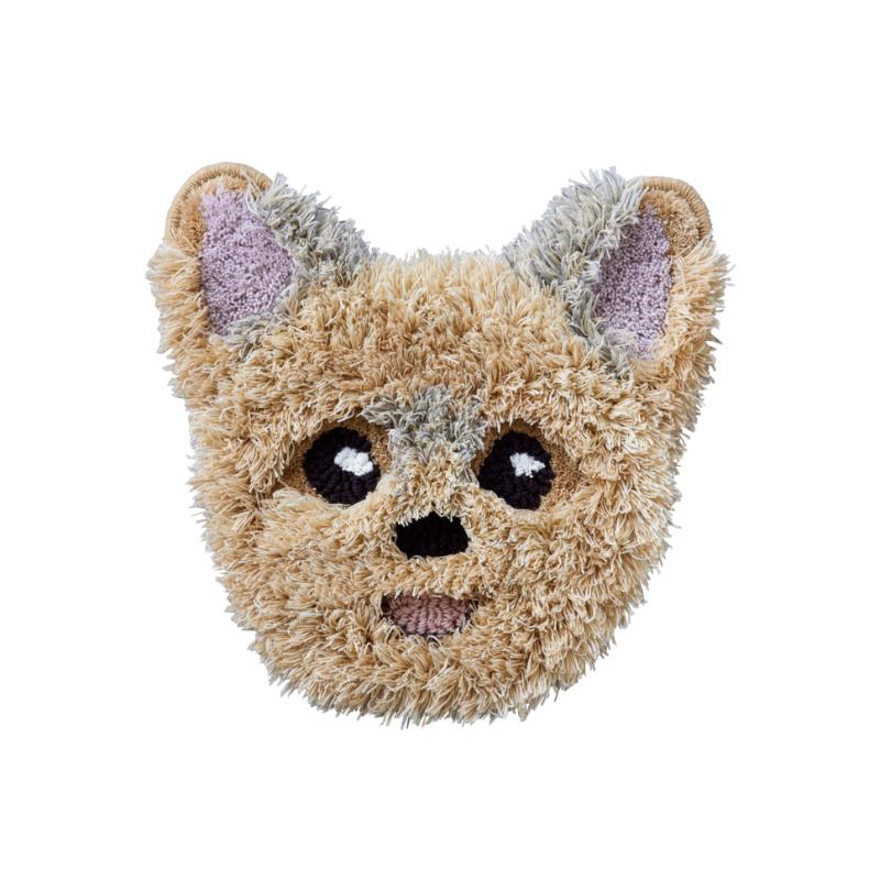 ［スミノエ(直送)］イヌカオマット 34×34cm ヨーキー ※メーカー直送 ※発注単位・最低発注数量(1ケース以上)にご注意下さい