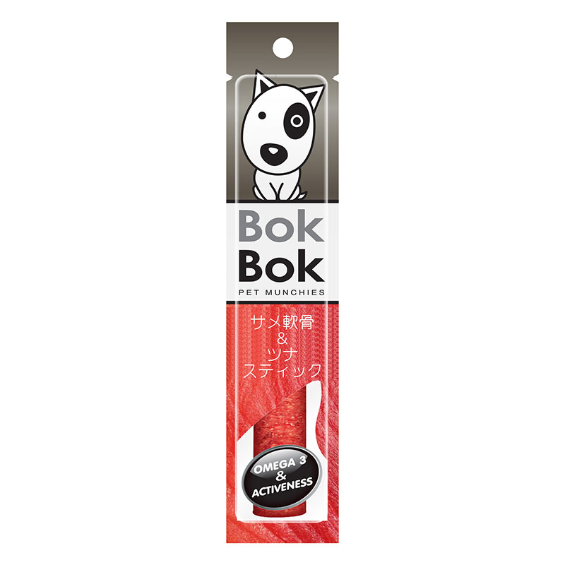 [ルークラン(直送)] BOKBOK ジャイアントサメ軟骨＆ツナスティック 1本 ※最低ご購入金額にご注意下さい