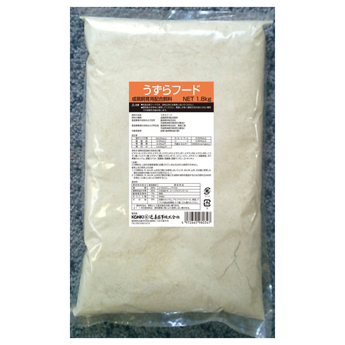 ［近喜商事］うずらフード 1.8kg