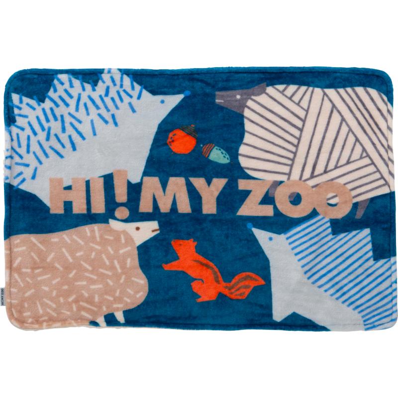 ［小泉ライフテックス］HI！MY ZOO ブランケット ネイビー