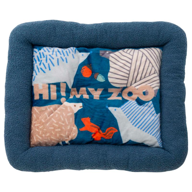［小泉ライフテックス］HI！MY ZOO あご乗せベッド M ネイビー
