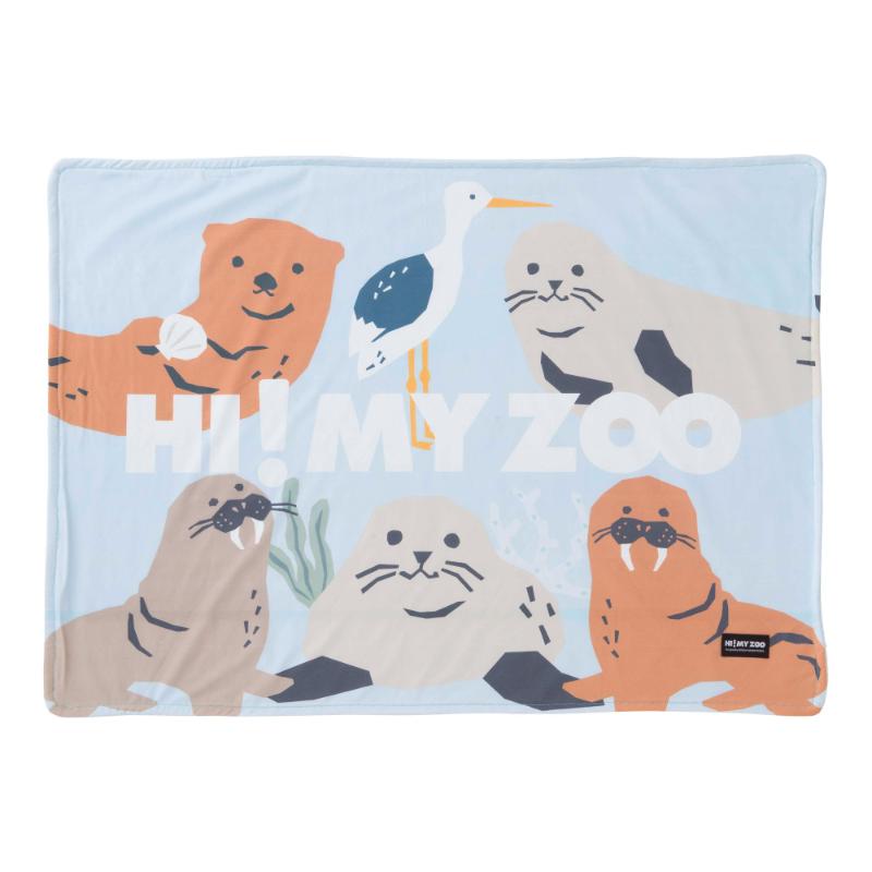 [小泉ライフテックス]HI! MY ZOOクールケット L-ブルー