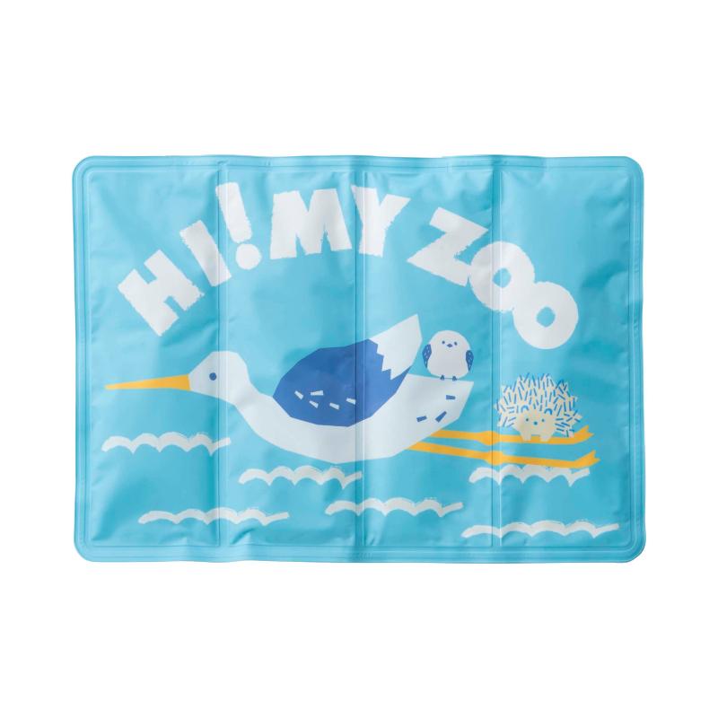 [小泉ライフテックス]HI! MY ZOOクールジェルマット ブルー