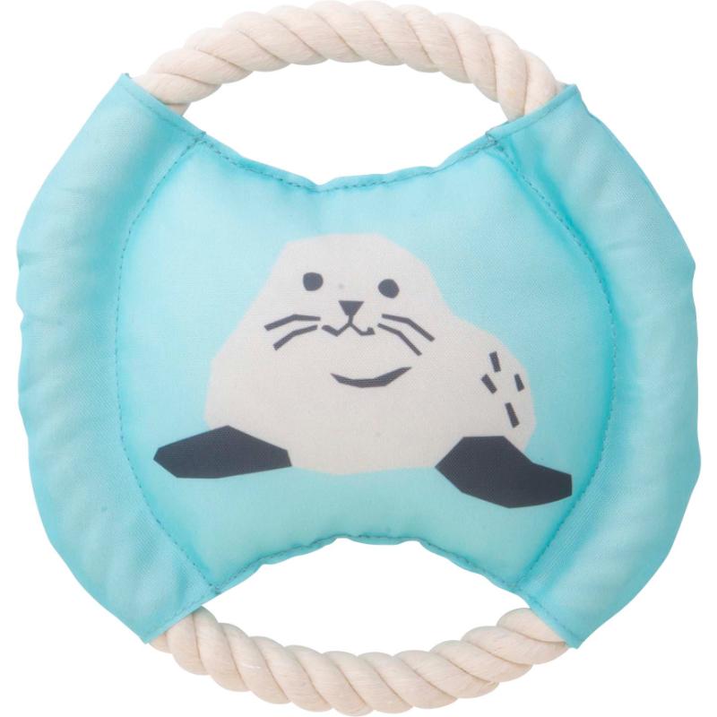 ［小泉ライフテックス］アニマルロープトイ アザラシ L-グレー