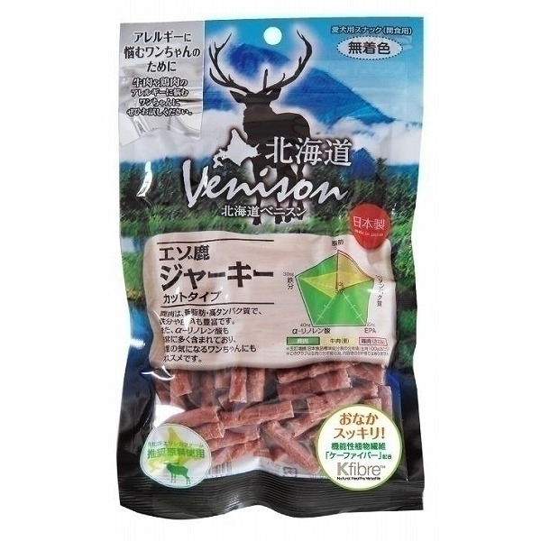 [アスク] 北海道ベニスン エゾ鹿ジャーキーカット150g