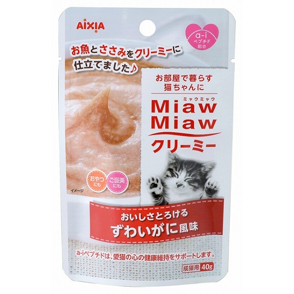 [アイシア] MiawMiawクリーミー ずわいがに風味 40g　【10周年SALE_倉出_20】