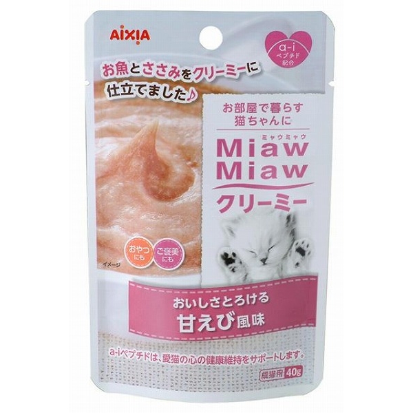 [アイシア] MiawMiawクリーミー 甘えび風味 40g　【10周年SALE_倉出_20】