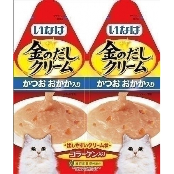 [いなばペットフード(直送)] 金のだしクリーム かつお おかか入り 60g (30g×2) IC-82 ※メーカー直送 ※発注単位・最低発注数量(混載50ケース以上)にご注意下さい