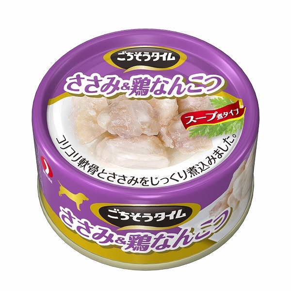 [ペットライン] ごちそうタイム ささみ＆鶏なんこつ 80g