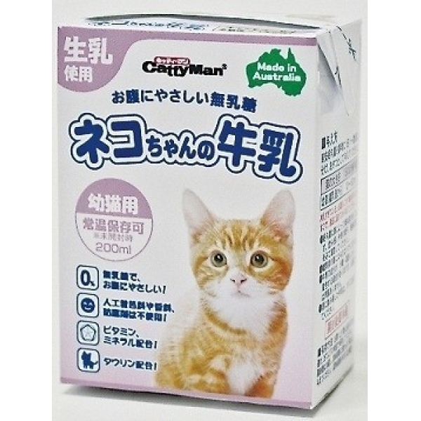 [ドギーマンハヤシ] ネコちゃんの牛乳 幼猫用 200ml