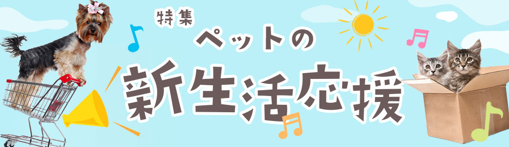 特集　ペットの新生活応援