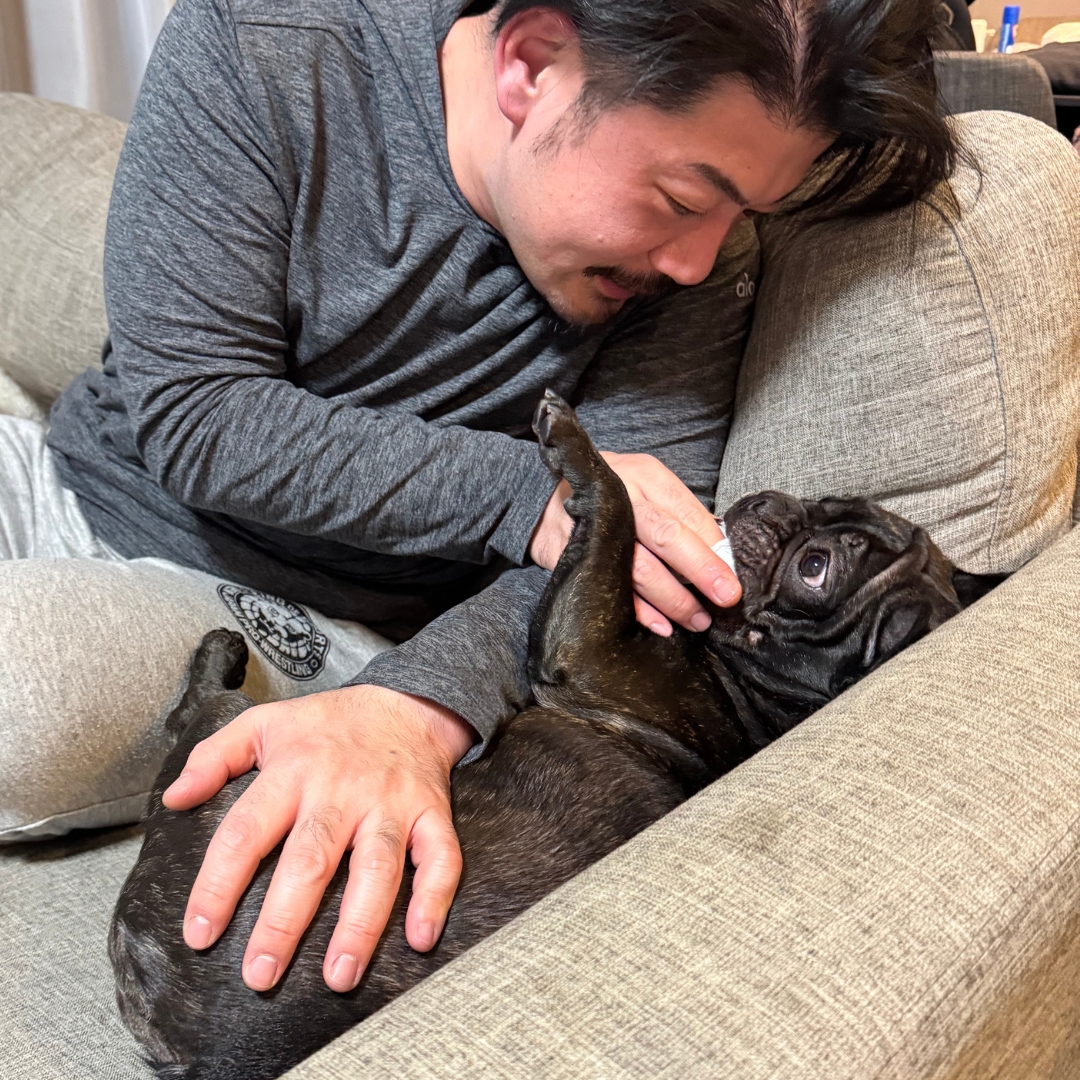 院長の愛犬のオーラルケア